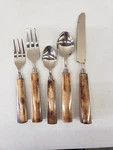 Bone Handle Flatware - 5 Pc Set Park Design. Fixed Price $31.50.