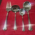 Serving Utensils Set 4 Stainless Piece Vintage Reed & Barton Courtland Everyday. Fixed Price $39.00.