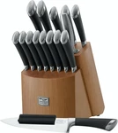 Chicago Cutlery Fusion 17 Piece Kitchen Knife Set With Wooden Storage Block. Fixed Price $79.95.