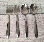 Imperial IMI39 Stainless Steel 4 Pc Serving Set Cold Meat Forks & Pierced Spoons. Fixed Price $17.99.