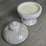 Homeworx Harry Slatkin Candle Pearlized Ornament Candy Cane Martini 14OZ Ceramic. Fixed Price $49.99.