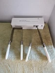 2 Kake-kut Cake & Pie Server Ivory Handles Stainless Steel Utensil K89571. Fixed Price $16.95.