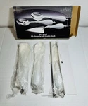 Godinger Art Co. Silver Plated 3 Pc. Hostess Serving Set W/ Porcelain Handle New. Fixed Price $22.00.