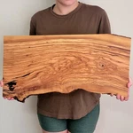 Extra Large 24" Olive Wood Cheese Board, Rustic Engraved Edge Charcuterie.. Fixed Price $184.00.