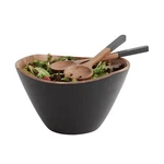 Acacia Salad Serving Bowl 12 With Servers 3 Piece Set By Woodard &. Fixed Price $71.79.