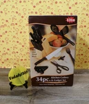 Pc. Kitchen Cutlery & Gadget Set In Black #P34SB Complete Nos. Fixed Price $19.95.