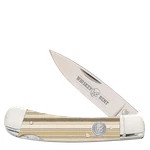 Whiskey Bent Burlap Silver Lock Blade Knife WB13-36. Fixed Price $37.97.