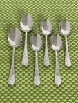 Hampton Forge Melody Hammered Stainless Set Of 6 Spoons Glossy Flatware. Fixed Price $24.95.