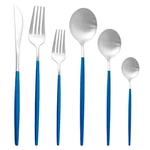 18/10 Blue Hand Spoon Silverware Set 304 Stainless Steel Flatware Cutl.... Fixed Price $49.50.