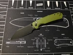 Cjrb Pyrite Light Folding Knife 3.38" AR-RPM9 Steel Clip Point Blade Frn Handle. Fixed Price $23.00.