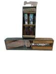 Set Of Vtg Pfaltzgraff Hand Decorated Floral Cake Server & Knife Spreaders New. Fixed Price $39.98.