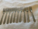 Winco 18/0 Stainless Steel Set Of 10 Salad Forks 6 1/4. Fixed Price $9.20.