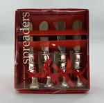 Christmas Spreader Set 4PC Boston Warehouse Silver Bells Holiday Table Serving. Fixed Price $19.99.
