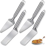 4 Pack Stainless Steel Pie Server Spatula Serrated Cake Cutter With Handle. Fixed Price $14.99.