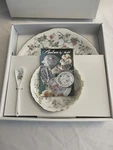 Andrea By Sadek Porcelain Corona Floral 3 Piece Party Server Set Box. Fixed Price $32.53.