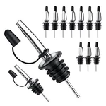 12 Pack Liquor Spout With Dust Caps - Bottle Pourers For Alcohol, Olive Oil. Fixed Price $14.39.
