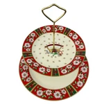 Charlton Hall By Kobe Christmas Two-tier Tidbit Cake Server. Fixed Price $24.37.