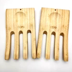 Core Natural Bamboo Salad Hands Kitchen Helper Fingers Toss Mix Serve. Fixed Price $9.60.