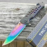 Tac Force Linerlock Assisted Folding Knife 3.13" 440 Steel Blade Aluminum Handle. Fixed Price $16.49.