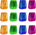 12 Pcs Manual Pencil Sharpener For School Office Home Blue+green+pink+orange. Fixed Price $12.70.