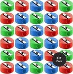 Pencil Sharpeners Bulk - 144 Pack Pocket Sized Mini Handheld Colored Penci.... Fixed Price $19.65.