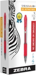 ZEB46630 Zebra Sarasa Retractable Gel Ink Pens, Bold Point 1.0MM, Red, Rapid Dry. Fixed Price $28.99.