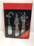 Christmas Holiday Stainless Steel Cheese Spreaders Santa Candy Cane Tree. Fixed Price $21.61.