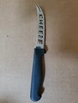 Gourmet Traditions Stainless Steel Cheese Knife With Forked Tip Nib. Fixed Price $5.99.