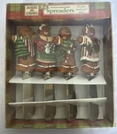 Vtg Susan Winget Set Of 4 Boston Warehouse Christmas Spreaders X 1.5 Nib. Fixed Price $15.00.