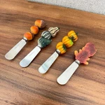 Boston Warehouse Spreaders Fall Harvest Charcuterie Stainless Set Of 4 Knives. Fixed Price $14.00.