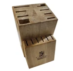 Sabatier 14 Slot Wooden Oak Cutlery Knife Block Only Storage Counter Top. Fixed Price $14.99.