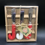Christmas Candy Cane Red White Knives Stainless Steel Set Of 3 Spreaders. Fixed Price $9.99.