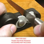 Skarpen Pocket-size Knife Sharpener Diamond / Ceramic Stones Black Abs Body. Fixed Price $13.69.