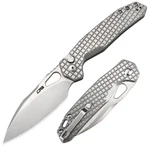 Cjrb Frack Folding Knife 4" AR-RPM9 Steel Blade Gray Stainlees Handle 31FST. Fixed Price $67.29.