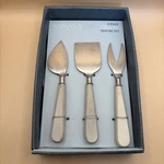 Mikasa 3 Pc Cheese Serving Set W/ Mango Wood. Fixed Price $17.00.
