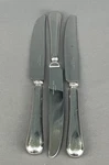 3 Christofle France Oasis Capricorne Stainless 9 1/4" Dinner Knives. Fixed Price $79.99.