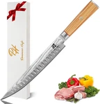 9 Inch Damascus Carving Knife Brisket 67 Layer VG-10 Steel Core With .... Fixed Price $94.47.