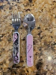 Mossy Oak 2 Piece Toddler Flatware Set Pink And Camouflage. Fixed Price $12.99.