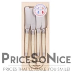 Jean Dubost Laguiole Cheese Spreaders, Ivory, Set Of 4, Msrp $70. Fixed Price $54.99.