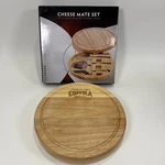 Franmara Cheese Mate Set With 4 Stainless Steel Tools 10.5" Board. Fixed Price $18.99.