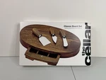 The Cellar Cheese Board Set Charcuterie Wood Cutting With 3 Knives. Fixed Price $9.49.