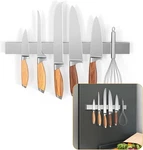 Ninonly 12 Magnetic Knife Holder For Refrigerator, Inch, Silver. Fixed Price $32.49.