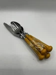Vintage Oxford Hall Fashion Stainless Utensil Wear 5 Pcs Yellow Japan. Fixed Price $20.00.