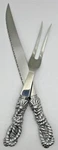Arthur Court Rope Tassel Carving Set Knife Fork Stainless Steel Aluminum. Fixed Price $29.95.