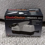 Chef's Choice Hybrid Electric Diamond Hone Knife Sharpener 200-2 New Never Used. Fixed Price $39.99.