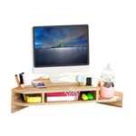 Kuaiyu Triangle Monitor Stand Riser,cut Save Space Walnut Color. Fixed Price $59.22.