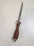 Mundial Sharpening Steel With Wood Handle 12". Fixed Price $32.95.