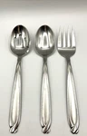3 Hampton Concorde Hostess Set Stainless Spoons Slotted Meat Fork Nice!. Fixed Price $18.36.