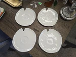 Michael Aram White Botanical Leaf Plate 6.3" Set Of 4. Fixed Price $139.99.