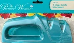 Pioneer Woman Knife Sharpener Timeless Dual Stage With Coarse & Fine Slots Teal. Fixed Price $37.00.